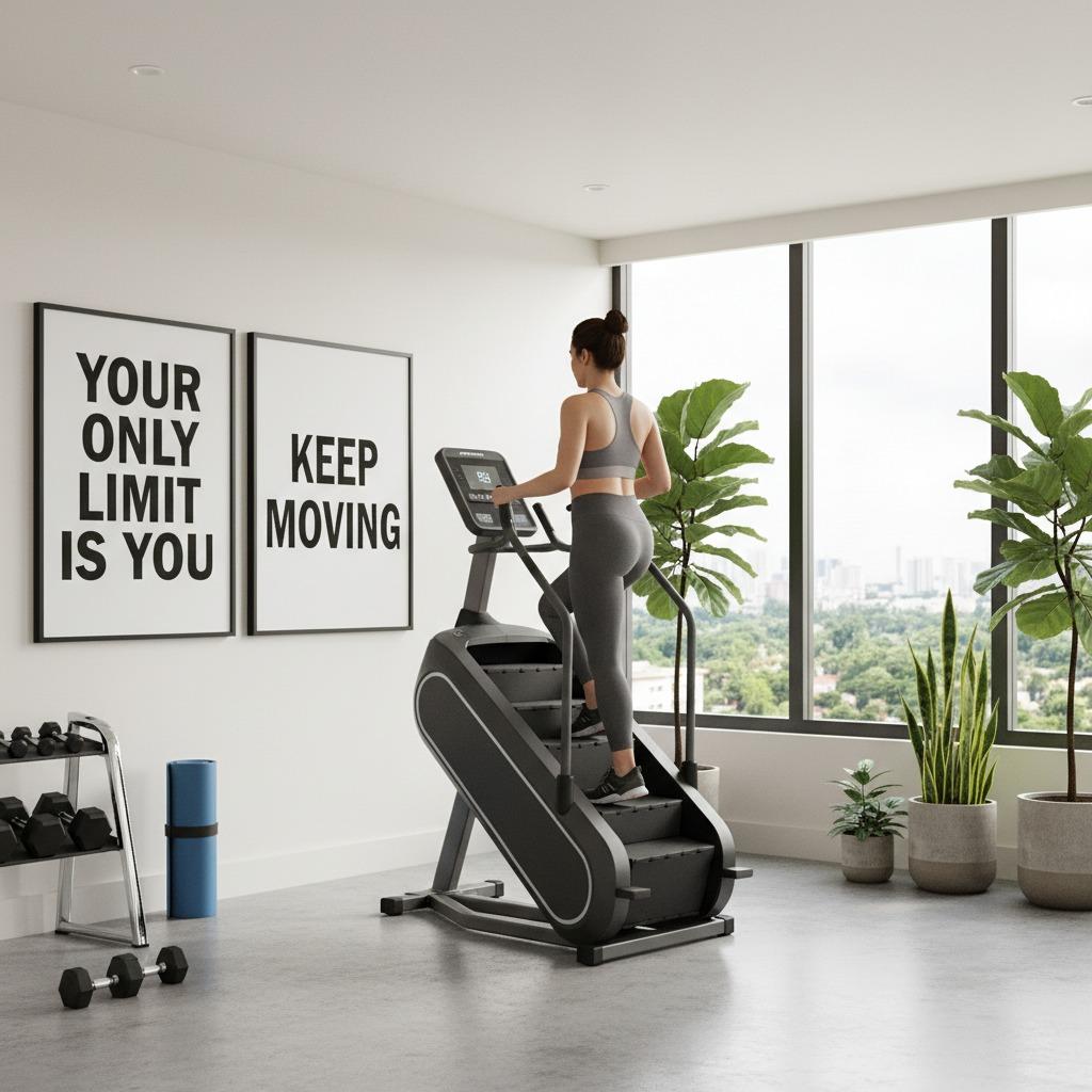 stair climbing exercise, health benefits of stair climbers, stair climber workout