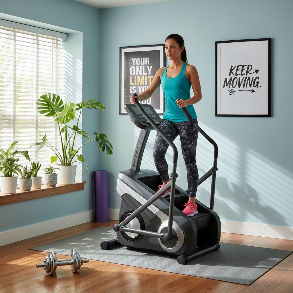 stair climbing exercise, health benefits of stair climbers, stair climber workout